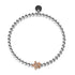 Tortuga | 925 Sterling Silber Weiß & Roségold Vermeil | CZ Diamant Meeresschildkröten Armband